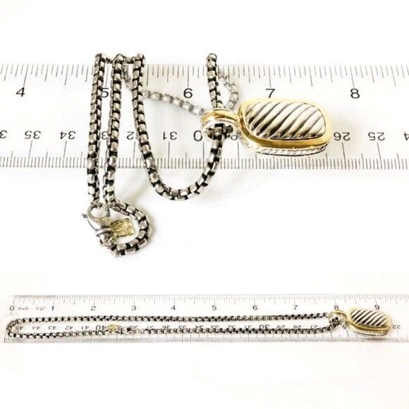 David Yurman Cable Enhancer Pendant Necklace - Picture 8 of 9